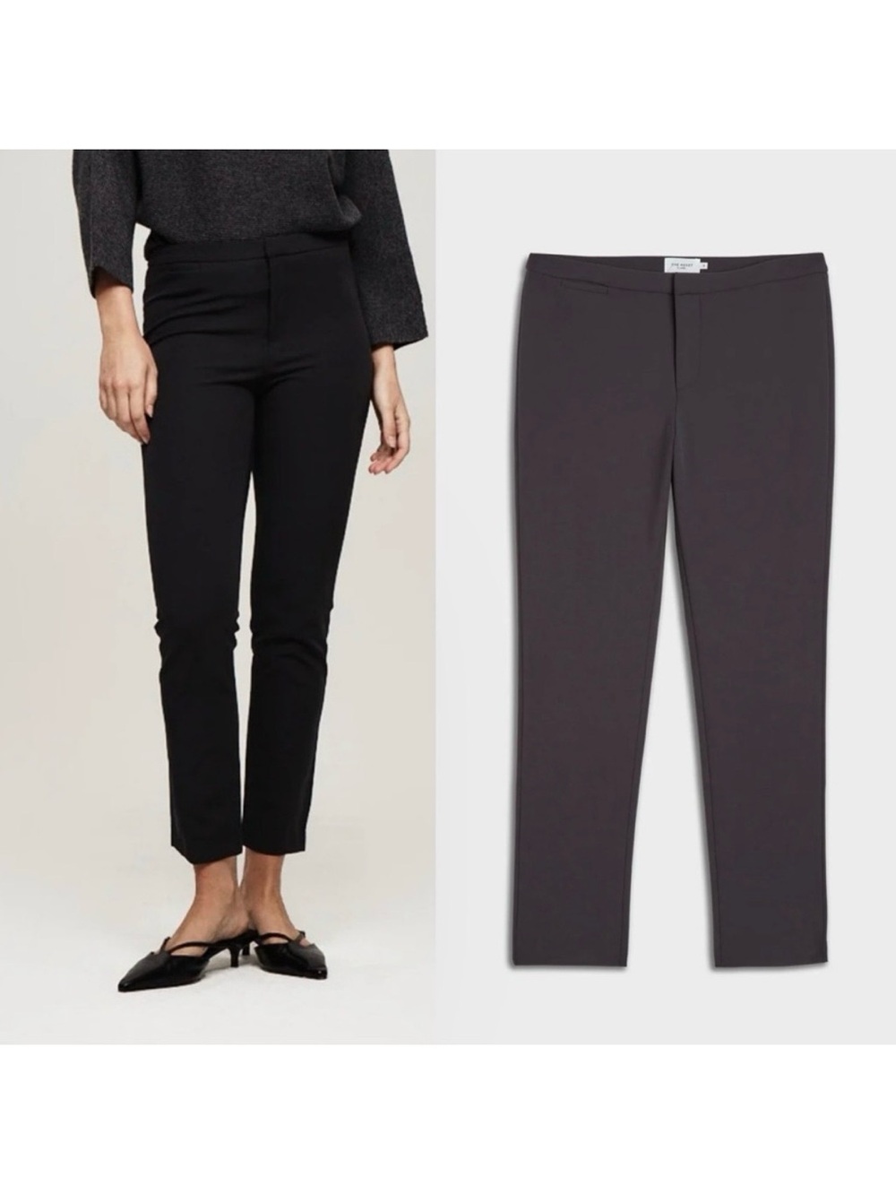 The Reset R Label Skinny Stretch Pant Dark Grey